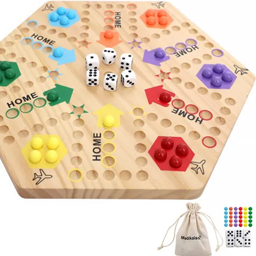 Wahoo Board Game – Deluxe Marble Race Wahoo Marble Dash – Compact Family Board Game