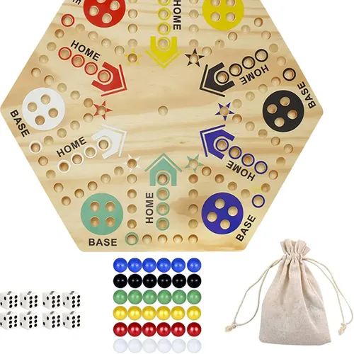 Wahoo Raceway: Deluxe Wooden Marble Game Wahoo Raceway: Deluxe Wooden Marble Game